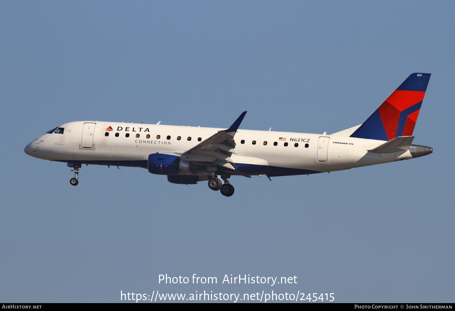 Aircraft Photo of N621CZ | Embraer 170LR (ERJ-170-100LR) | Delta Connection | AirHistory.net #245415