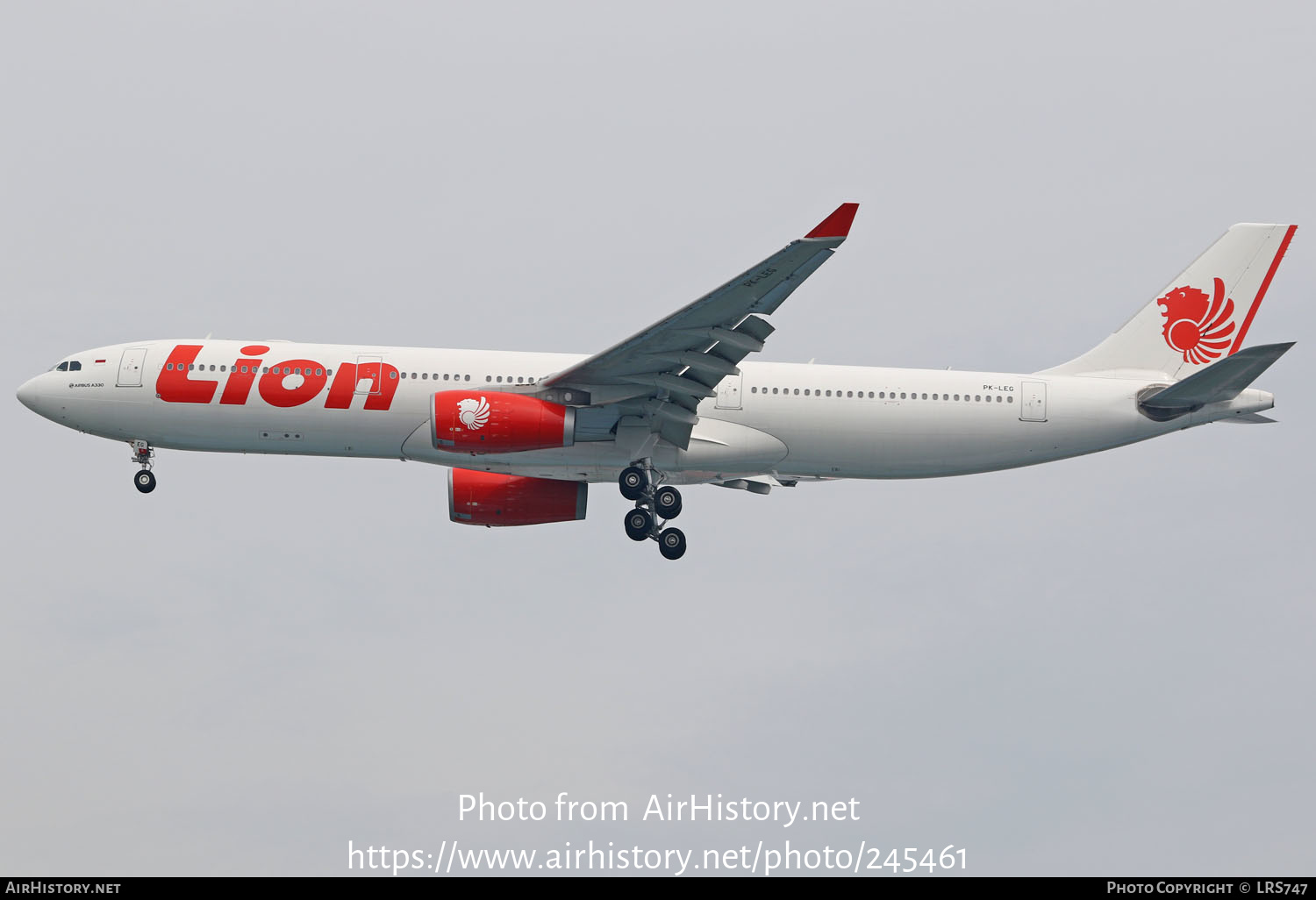 Aircraft Photo of PK-LEG | Airbus A330-343E | Lion Air | AirHistory.net #245461