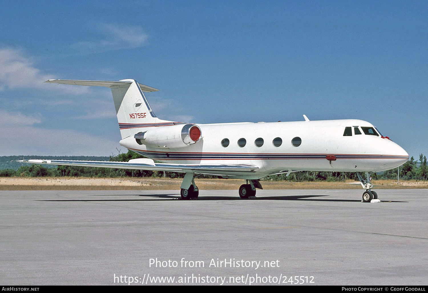 Aircraft Photo of N575SF | Gulfstream American G-1159 Gulfstream II-SP | AirHistory.net #245512