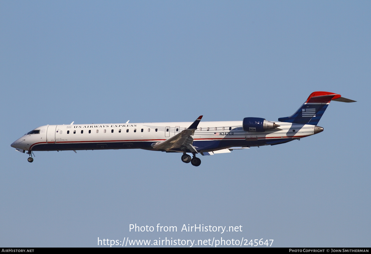 Aircraft Photo of N247LR | Bombardier CRJ-900LR (CL-600-2D24) | US Airways Express | AirHistory.net #245647