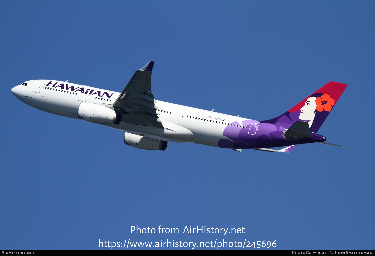 Aircraft Photo of N392HA | Airbus A330-243 | Hawaiian Airlines | AirHistory.net #245696