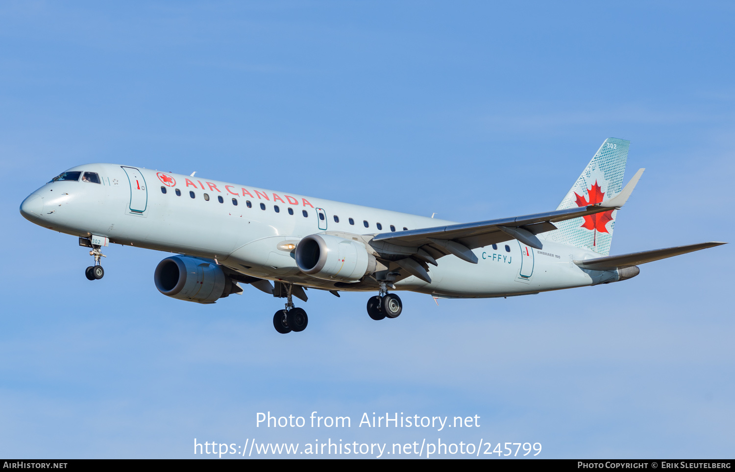 Aircraft Photo of C-FFYJ | Embraer 190AR (ERJ-190-100IGW) | Air Canada | AirHistory.net #245799