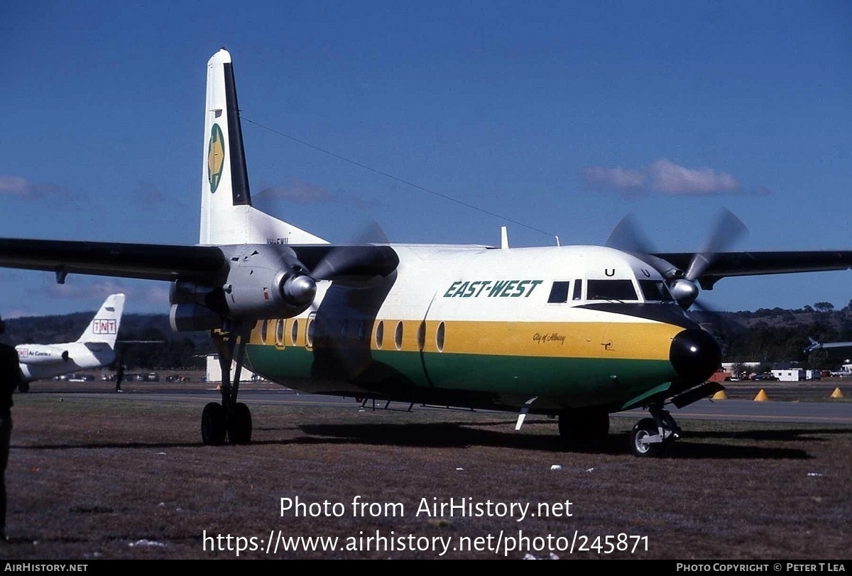 Aircraft Photo of VH-EWU | Fokker F27-500 Friendship | East-West Airlines | AirHistory.net #245871