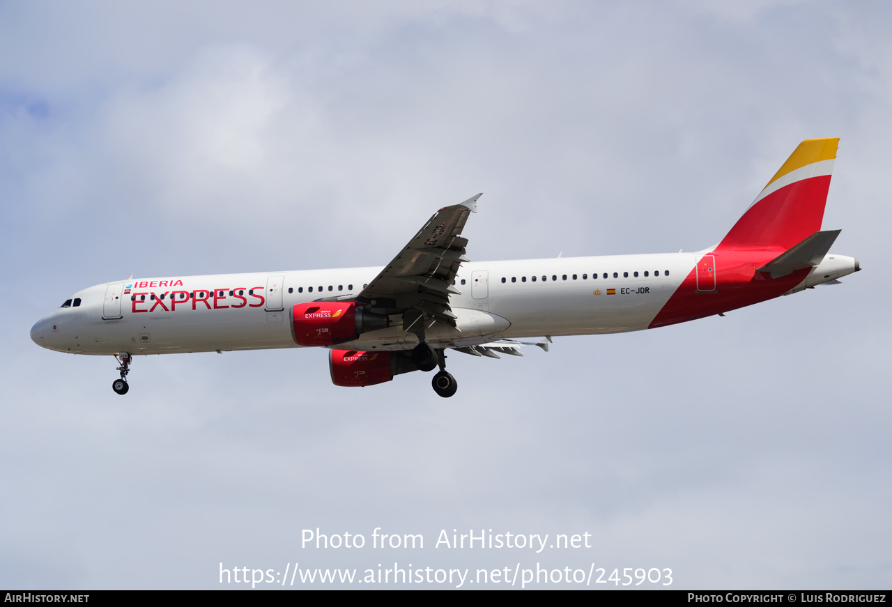 Aircraft Photo of EC-JDR | Airbus A321-213 | Iberia Express | AirHistory.net #245903