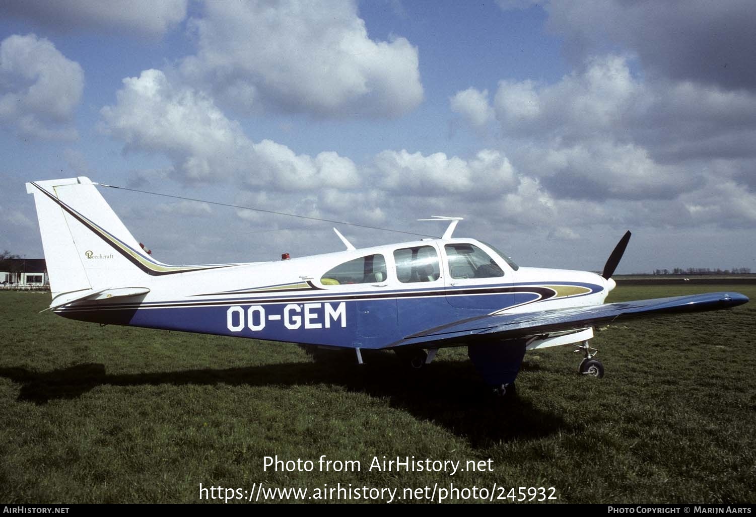 Aircraft Photo of OO-GEM | Beech 35-C33 Debonair | AirHistory.net #245932