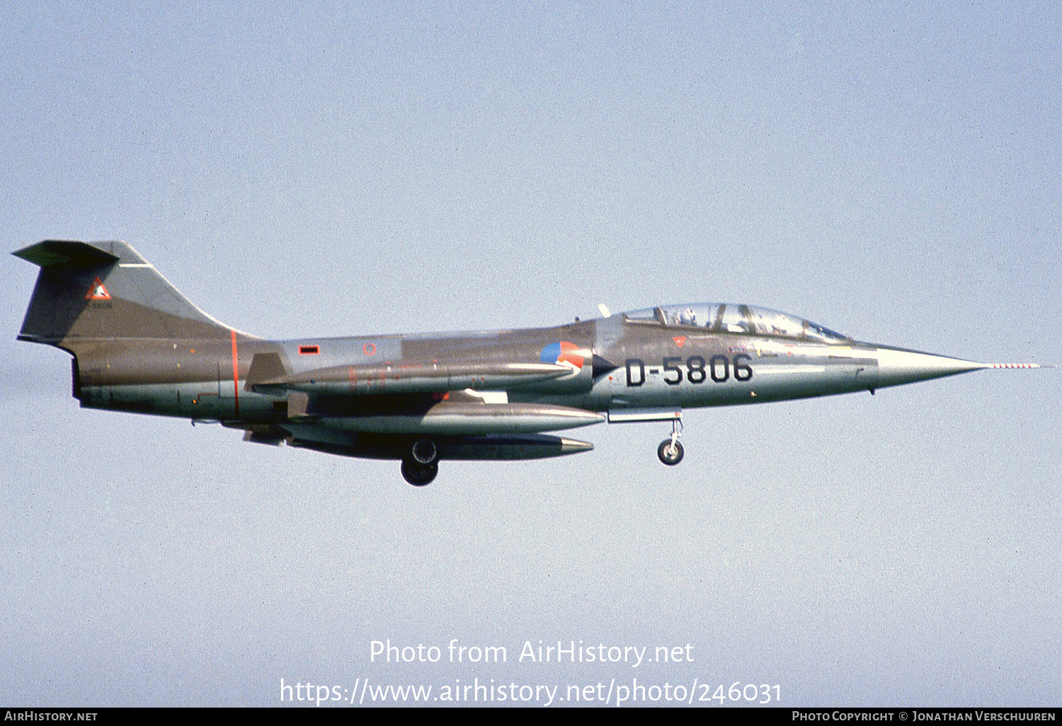 Aircraft Photo of D-5806 | Lockheed TF-104G Starfighter | Netherlands - Air Force | AirHistory.net #246031