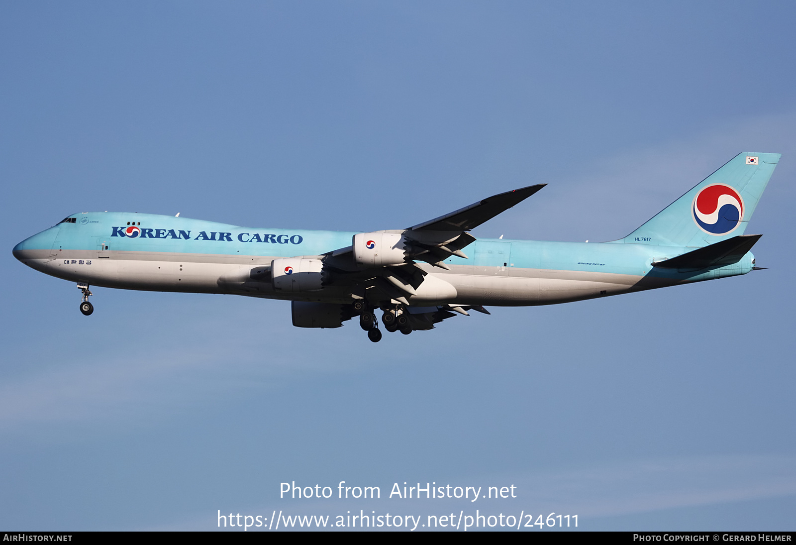 Aircraft Photo of HL7617 | Boeing 747-8B5F/SCD | Korean Air Cargo | AirHistory.net #246111