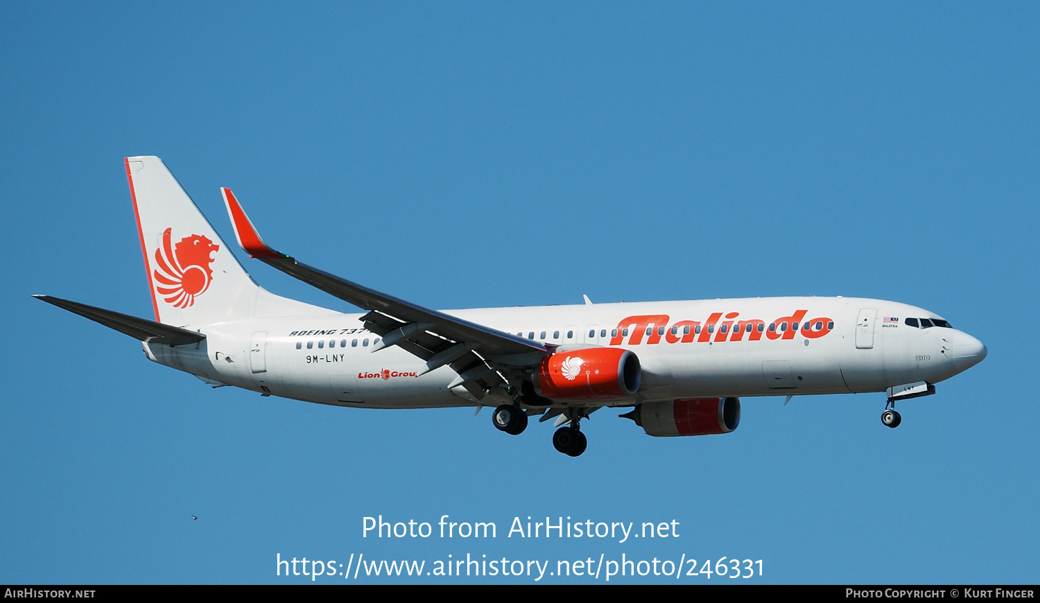 Aircraft Photo of 9M-LNY | Boeing 737-8GP | Malindo Air | AirHistory.net #246331