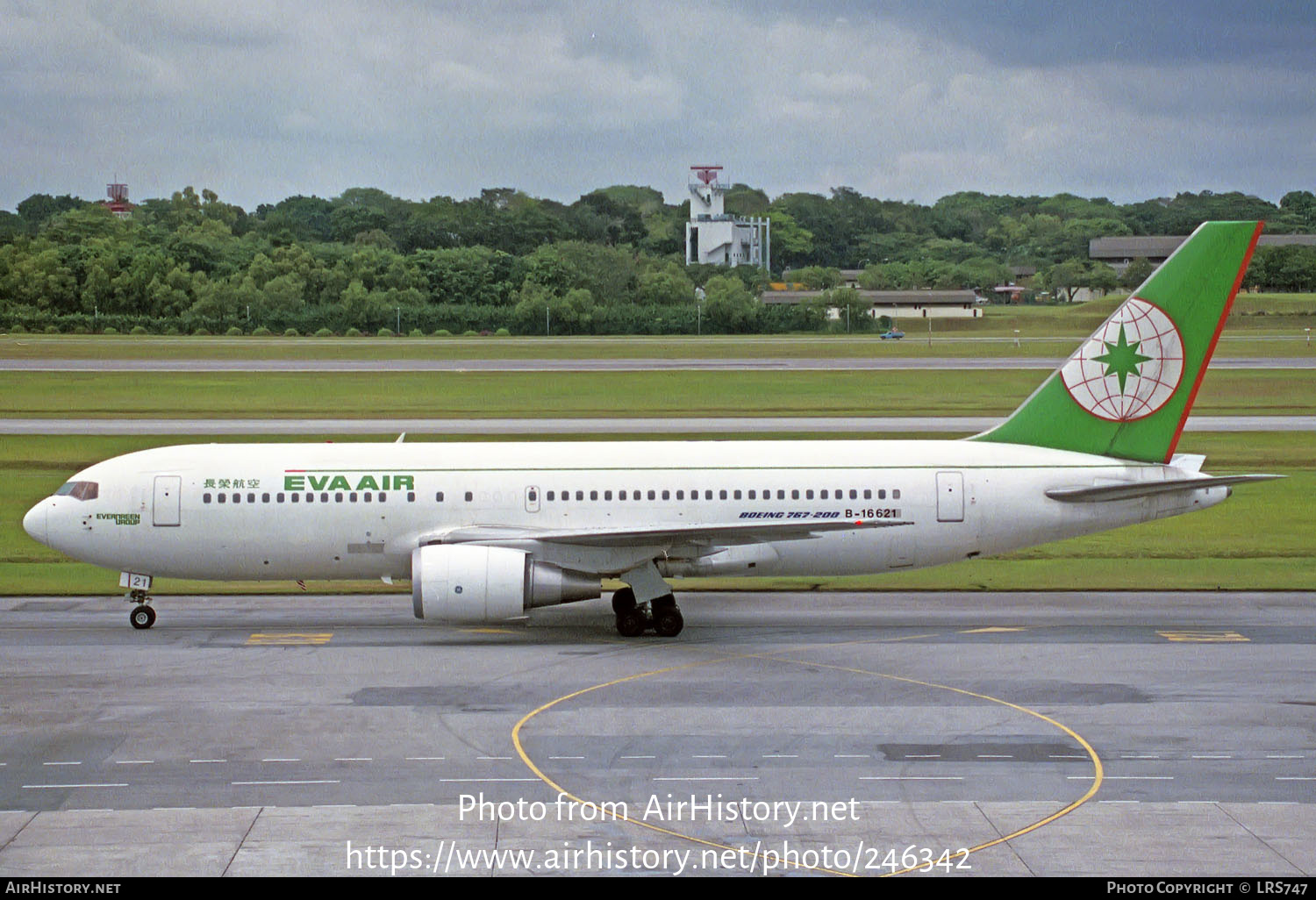 Aircraft Photo of B-16621 | Boeing 767-25E | EVA Air | AirHistory.net #246342
