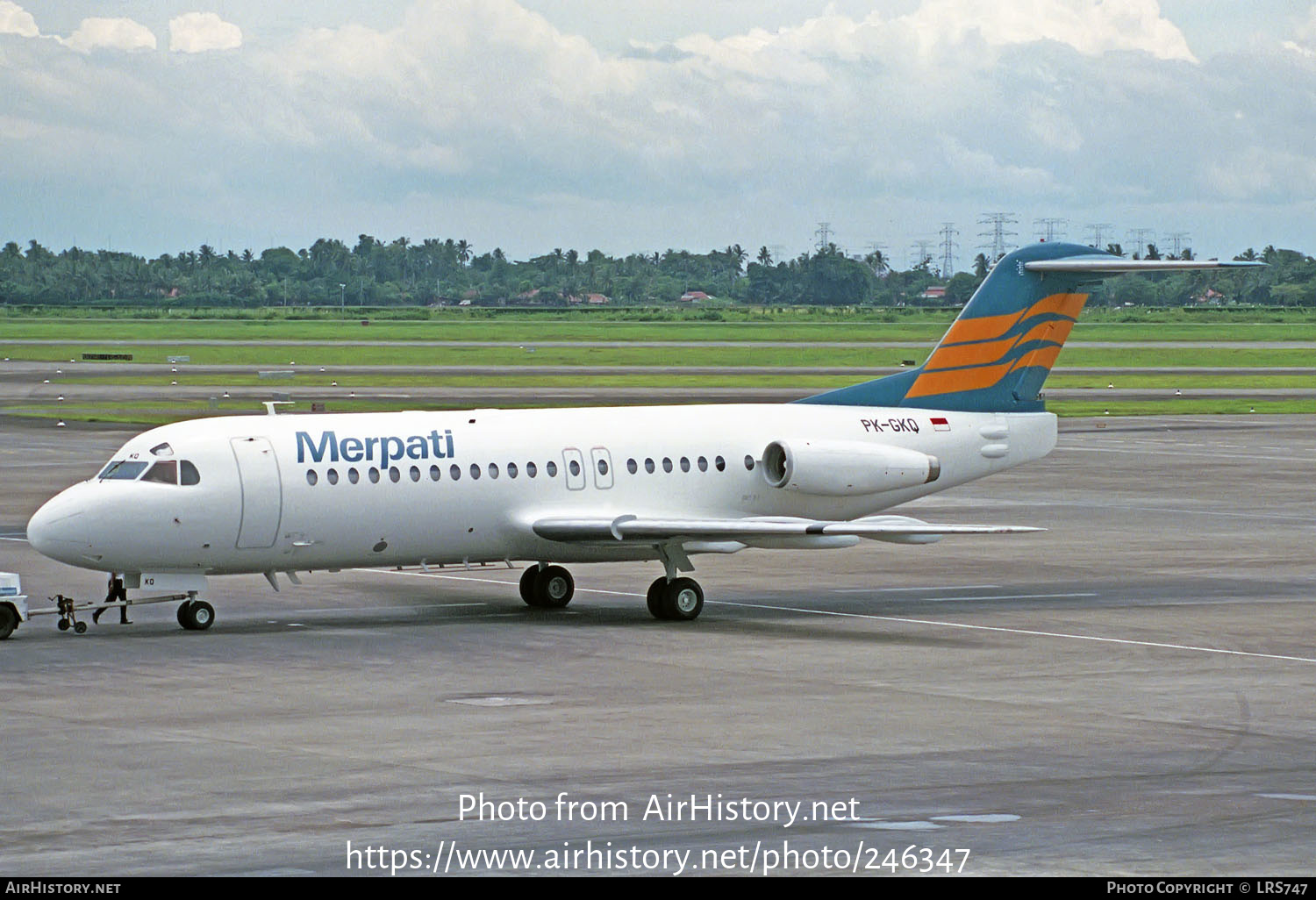 Aircraft Photo of PK-GKQ | Fokker F28-4000 Fellowship | Merpati Nusantara Airlines | AirHistory.net #246347