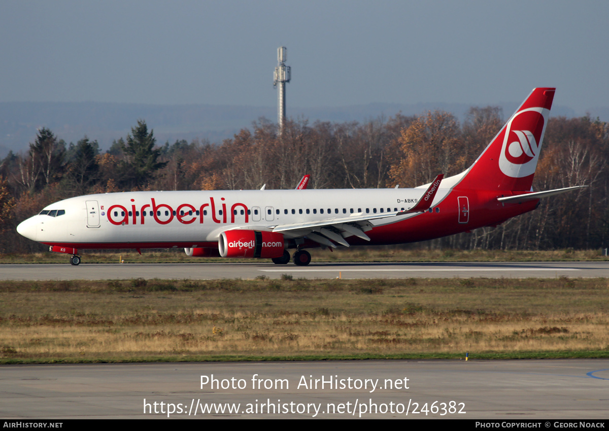 Aircraft Photo of D-ABKS | Boeing 737-86J | Air Berlin | AirHistory.net #246382