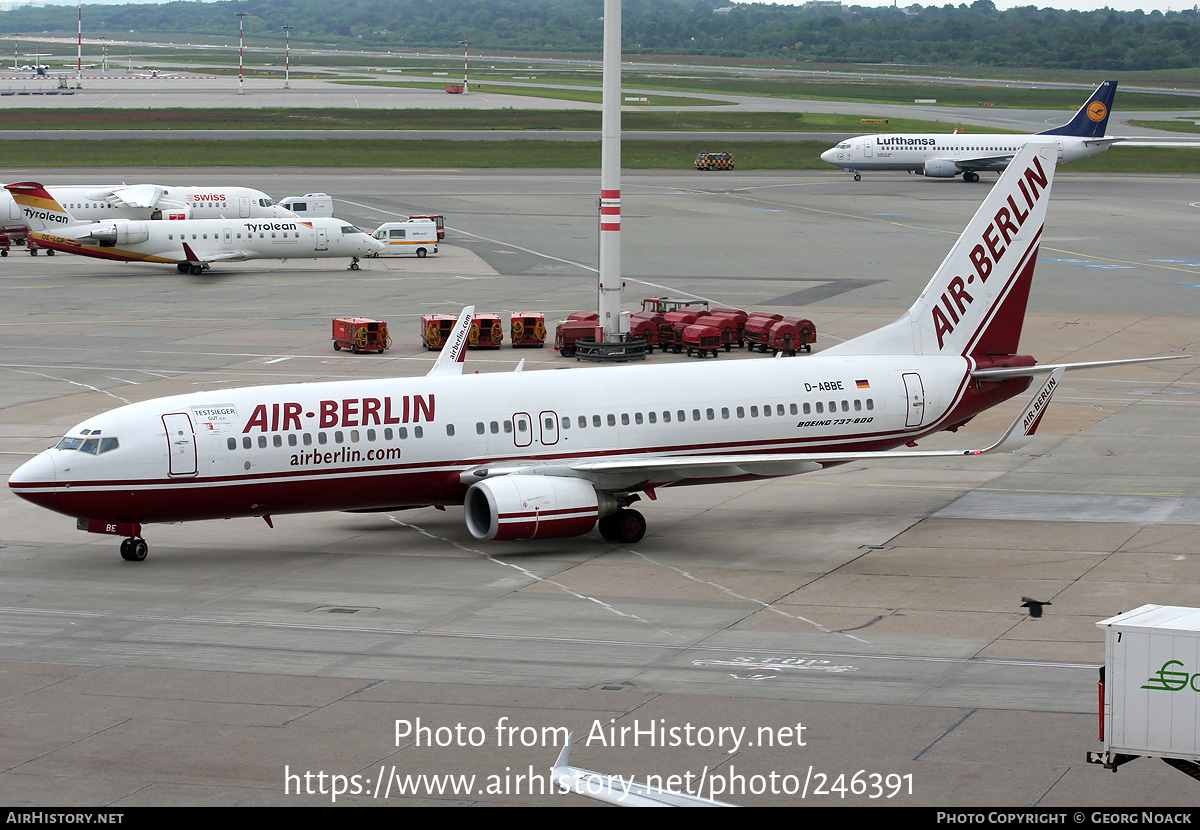 Aircraft Photo of D-ABBE | Boeing 737-86J | Air Berlin | AirHistory.net #246391