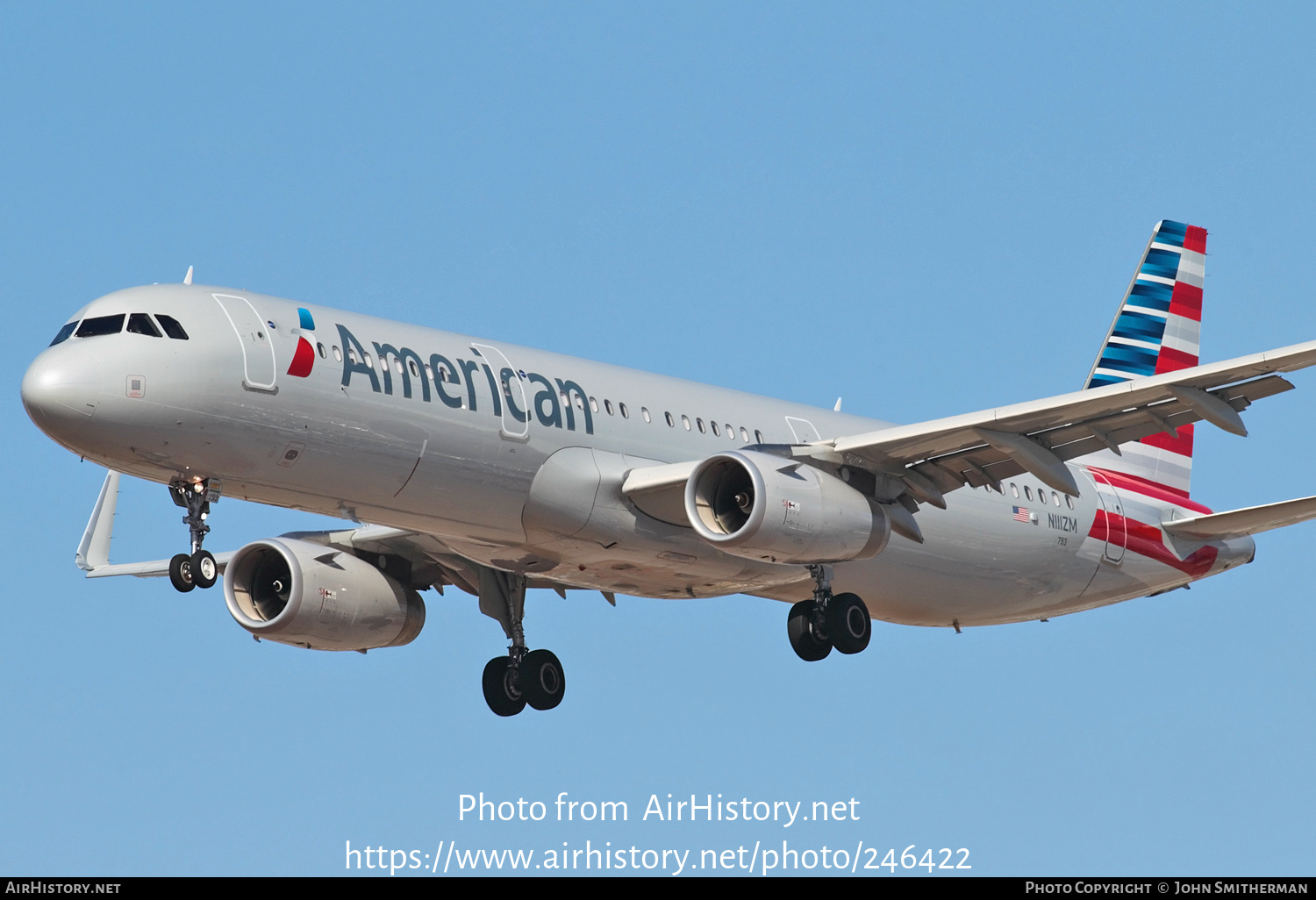 Aircraft Photo of N111ZM | Airbus A321-231 | American Airlines | AirHistory.net #246422