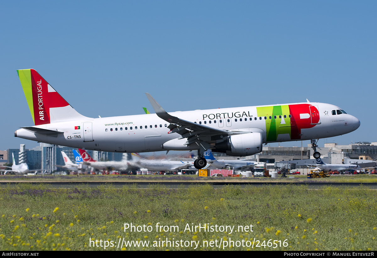 Aircraft Photo of CS-TNS | Airbus A320-214 | TAP Air Portugal | AirHistory.net #246516