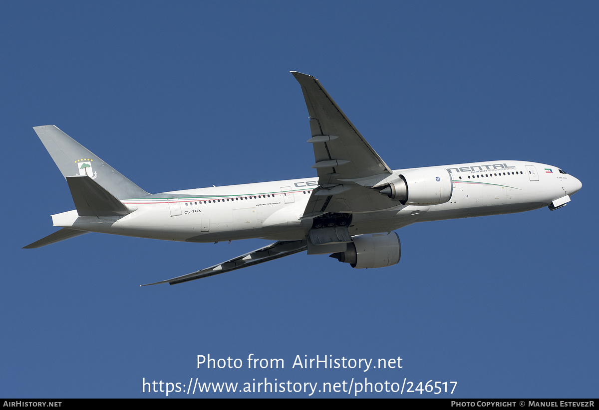 Aircraft Photo of CS-TQX | Boeing 777-2FB/LR | Ceiba Intercontinental | AirHistory.net #246517