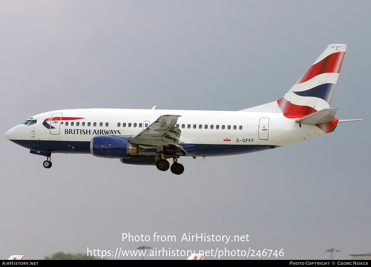 Aircraft Photo of G-GFFF | Boeing 737-53A | British Airways | AirHistory.net #246746