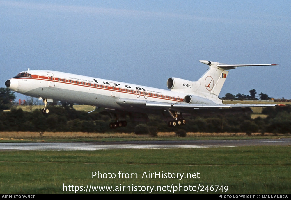 Aircraft Photo of YR-TPD | Tupolev Tu-154B | TAROM - Transporturile Aeriene Române | AirHistory.net #246749