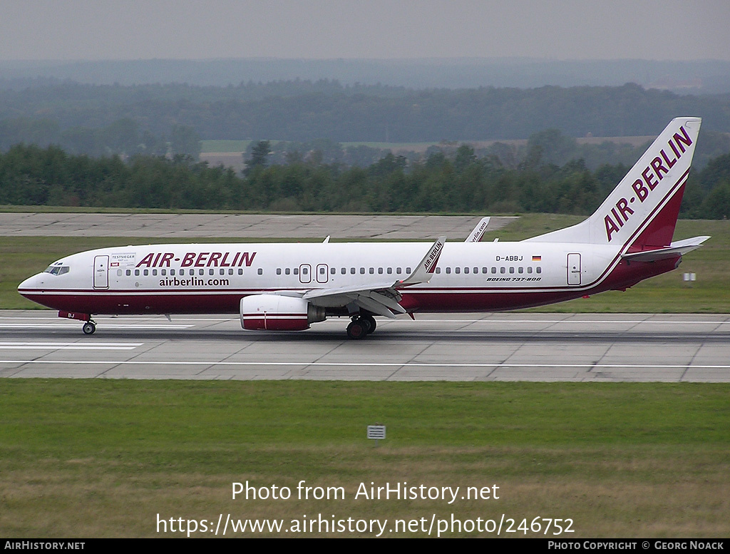 Aircraft Photo of D-ABBJ | Boeing 737-86Q | Air Berlin | AirHistory.net #246752