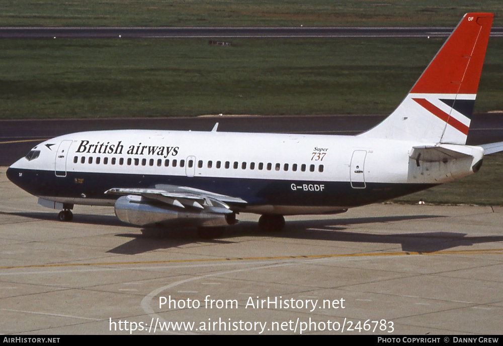 Aircraft Photo of G-BGDF | Boeing 737-236/Adv | British Airways | AirHistory.net #246783