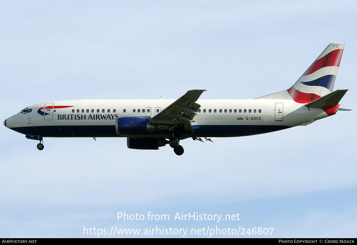 Aircraft Photo of G-DOCO | Boeing 737-436 | British Airways | AirHistory.net #246807