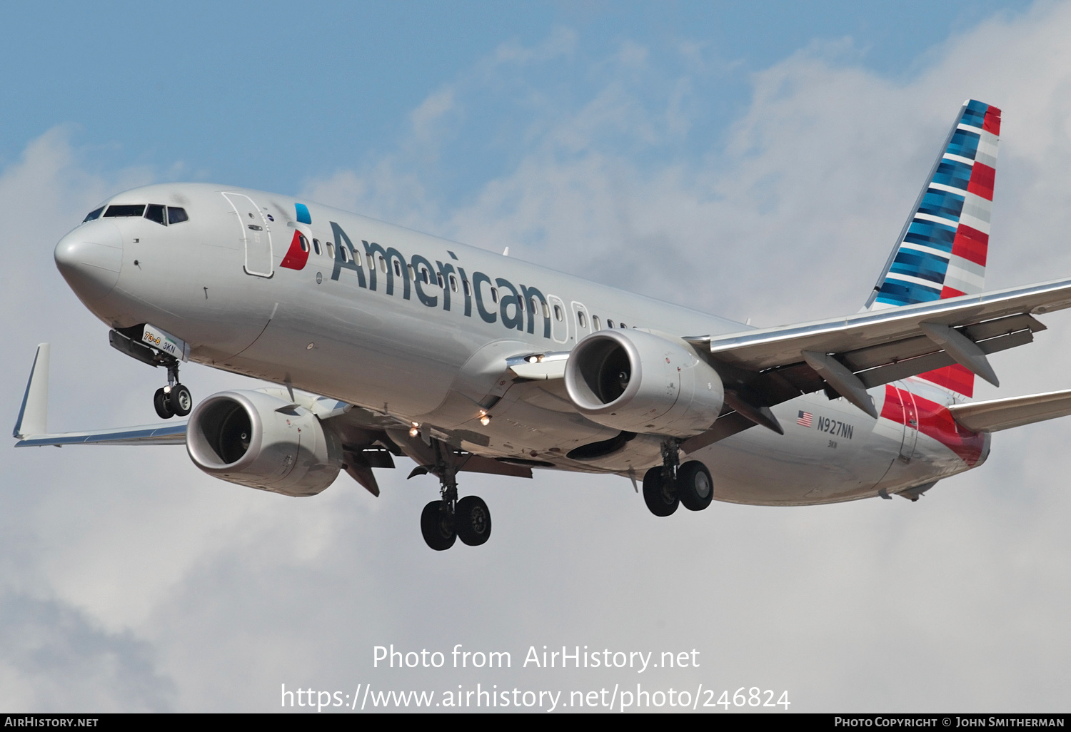 Aircraft Photo of N927NN | Boeing 737-823 | American Airlines | AirHistory.net #246824