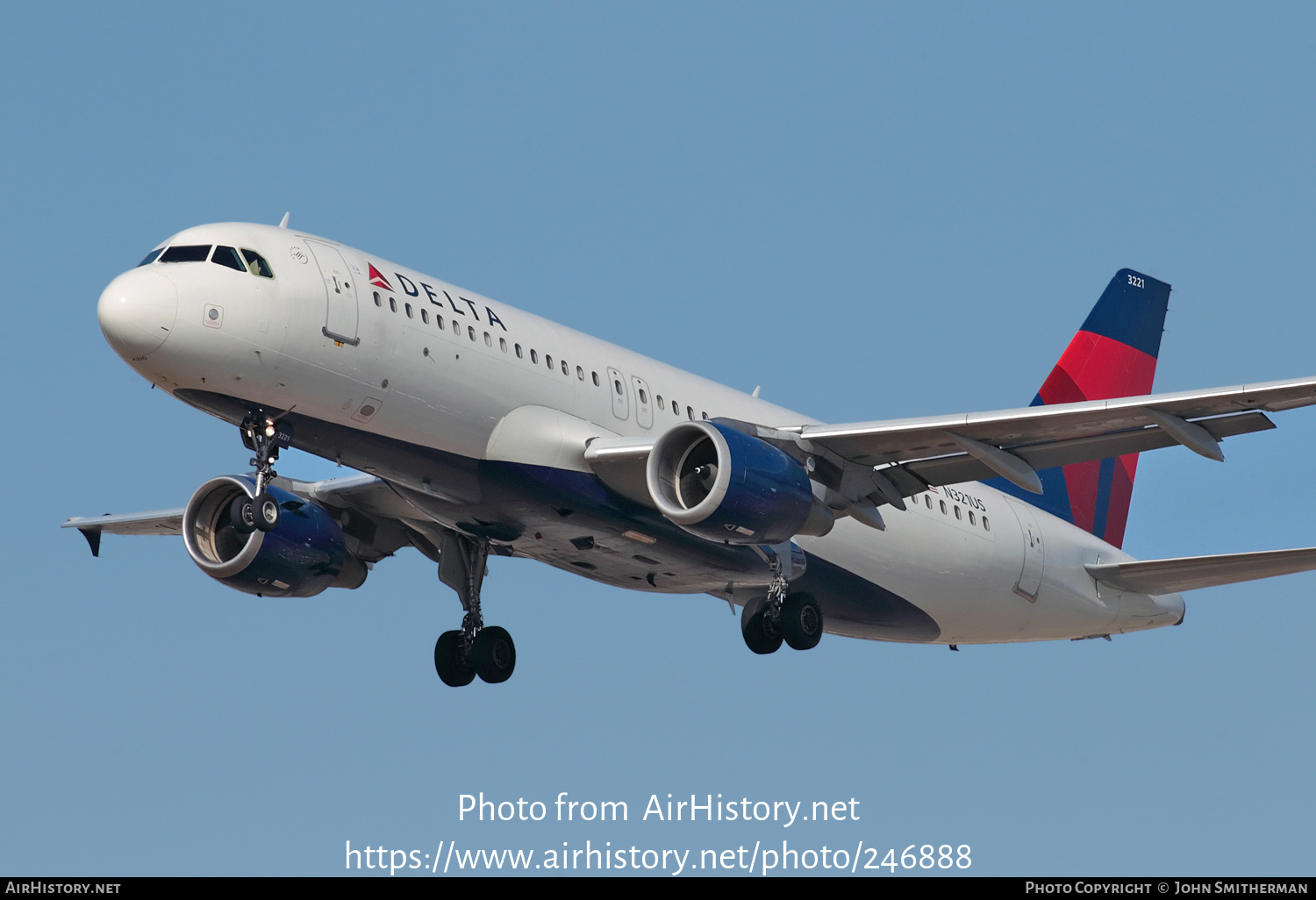 Aircraft Photo of N321US | Airbus A320-211 | Delta Air Lines | AirHistory.net #246888