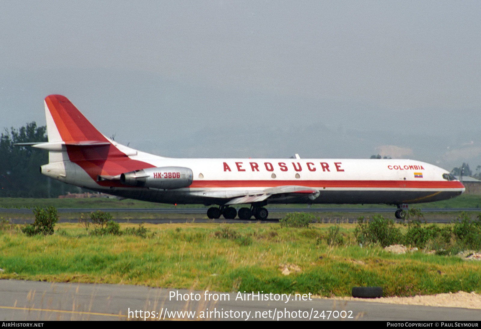 Aircraft Photo of HK-3806 | Sud SE-210 Caravelle 10B3 Super B | Aerosucre | AirHistory.net #247002