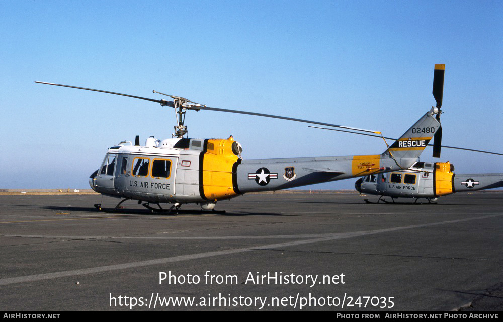 Aircraft Photo of 70-2480 / 02480 | Bell HH-1H Iroquois | USA - Air Force | AirHistory.net #247035