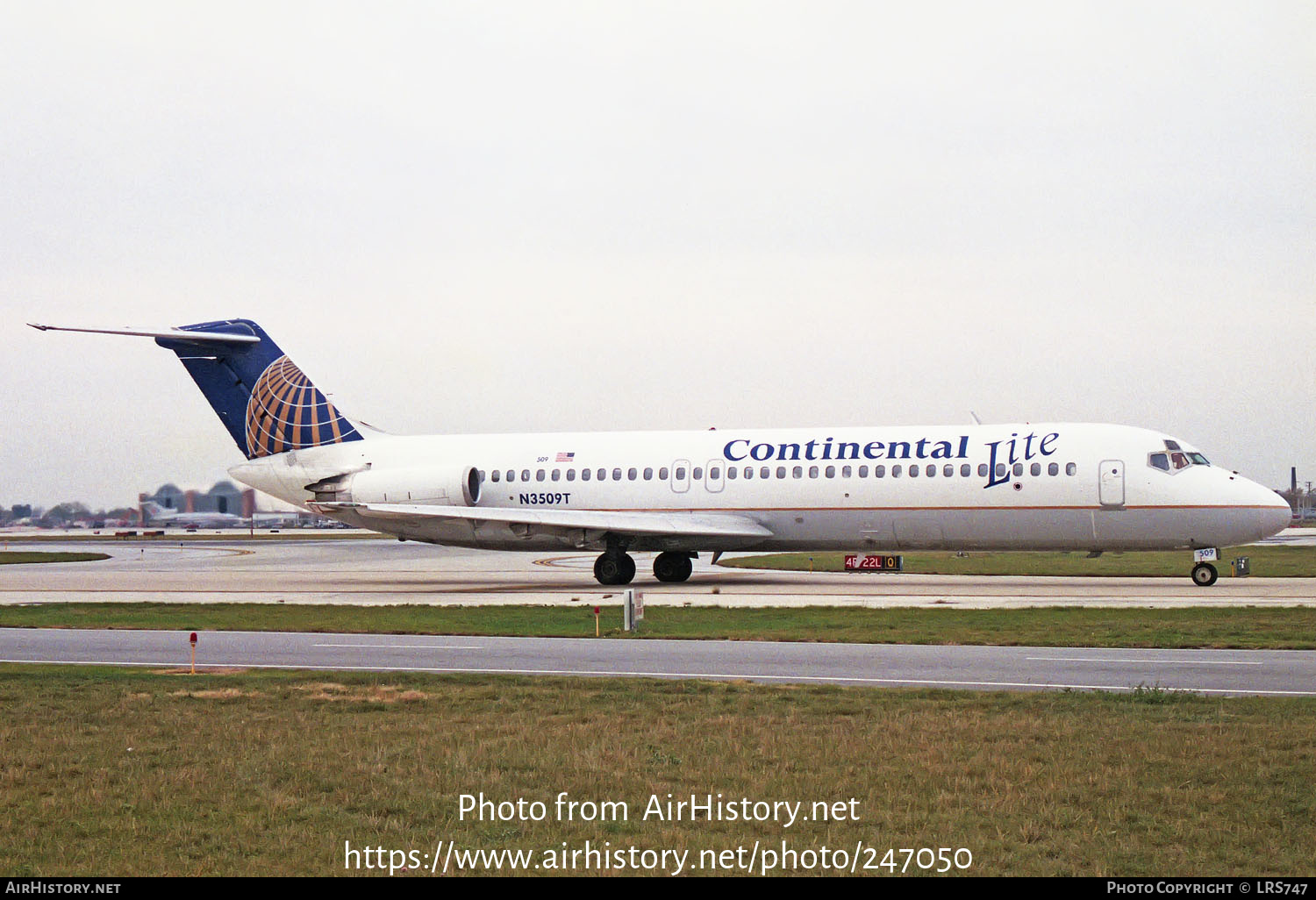 Aircraft Photo of N3509T | McDonnell Douglas DC-9-32 | Continental Lite | AirHistory.net #247050