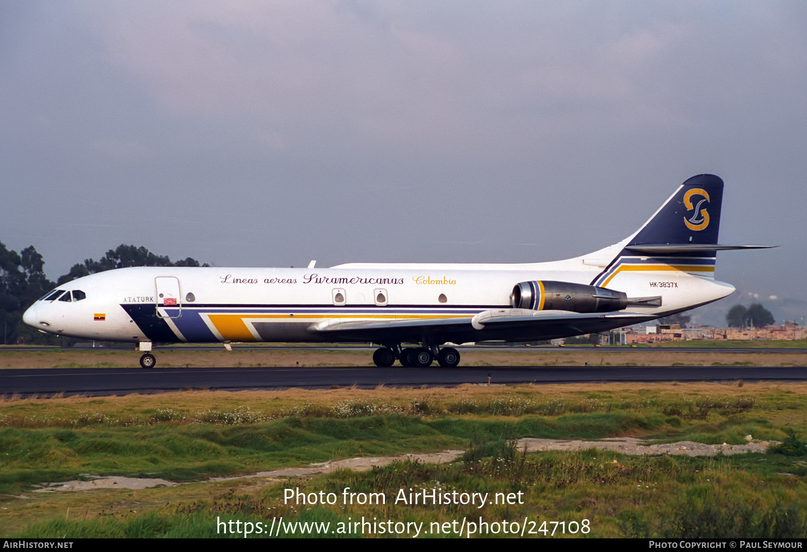 Aircraft Photo of HK-3837X | Sud SE-210 Caravelle 10B1R | Líneas Aéreas Suramericanas - LAS | AirHistory.net #247108