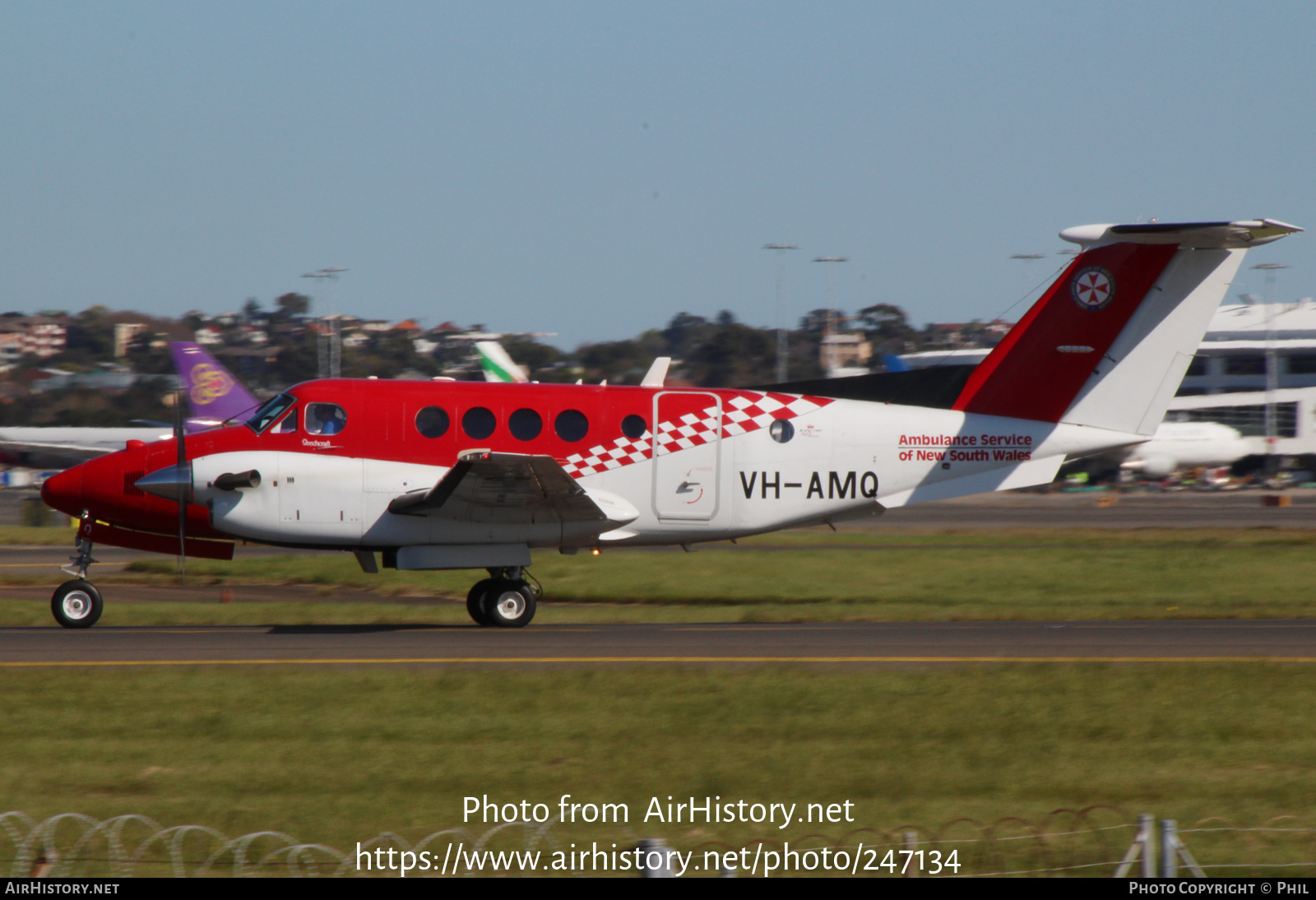 Aircraft Photo of VH-AMQ | Hawker Beechcraft B200C King Air | Ambulance Service Of New South Wales | AirHistory.net #247134