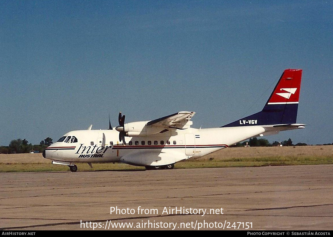 Aircraft Photo of LV-VGV | CASA/IPTN CN235-200 | Inter Austral | AirHistory.net #247151