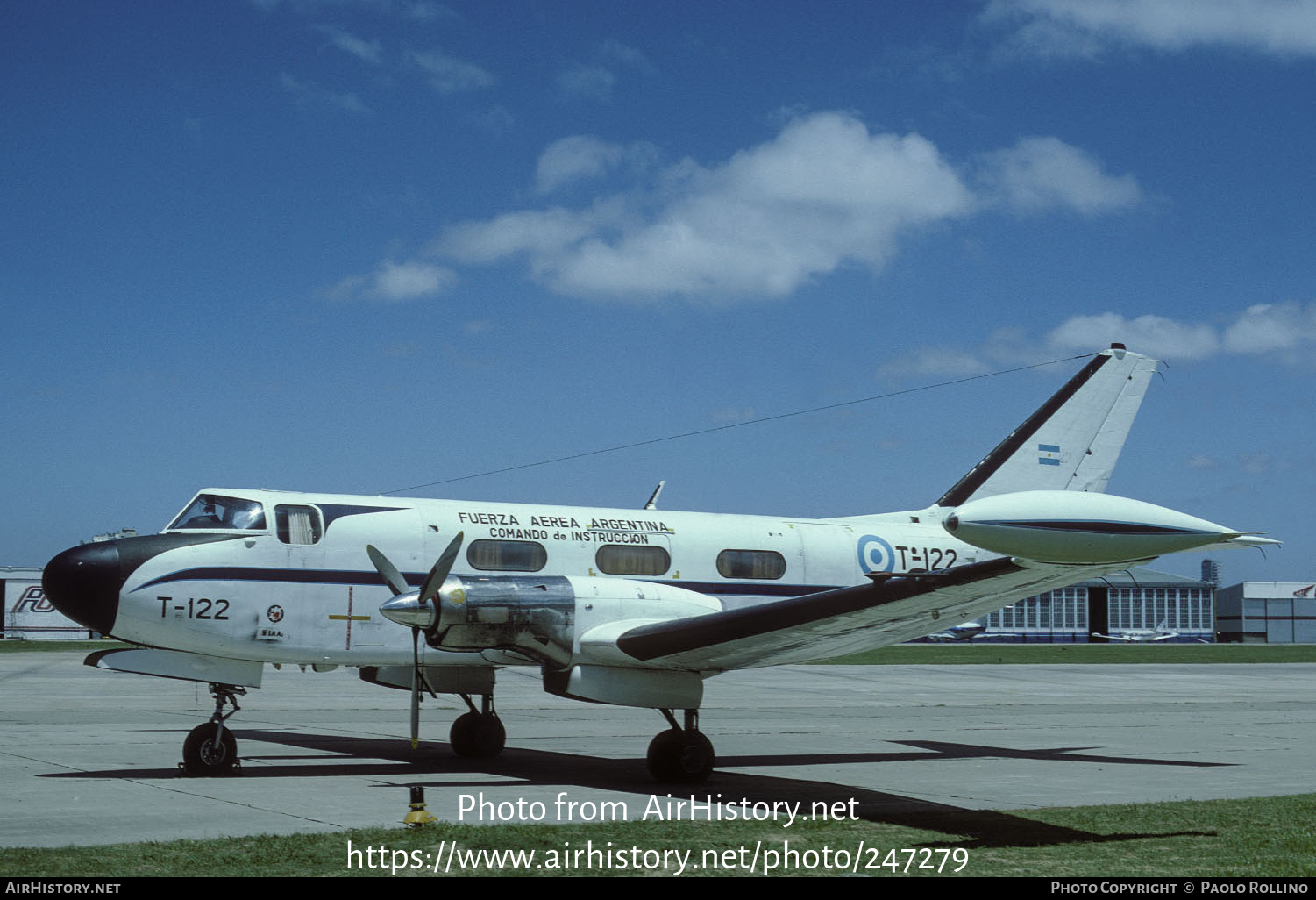 Aircraft Photo of T-122 | FMA IA-50B Guarani II | Argentina - Air Force | AirHistory.net #247279