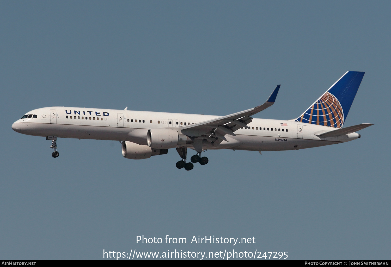 Aircraft Photo of N596UA | Boeing 757-222 | United Airlines | AirHistory.net #247295