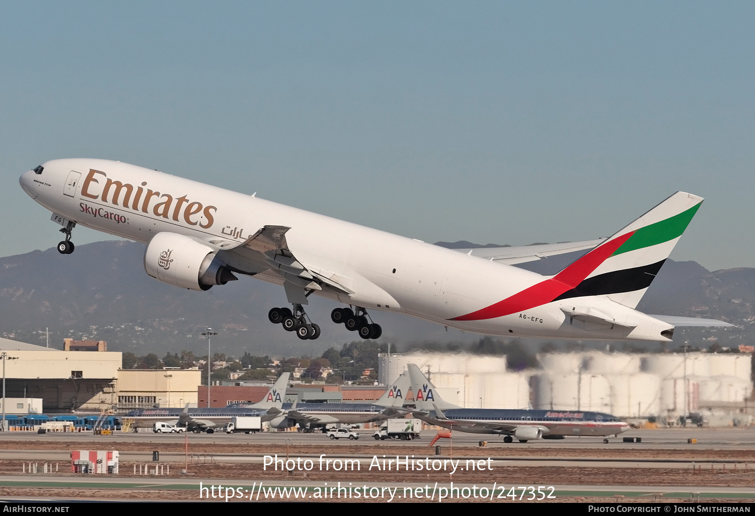 Aircraft Photo of A6-EFG | Boeing 777-F1H | Emirates SkyCargo | AirHistory.net #247352