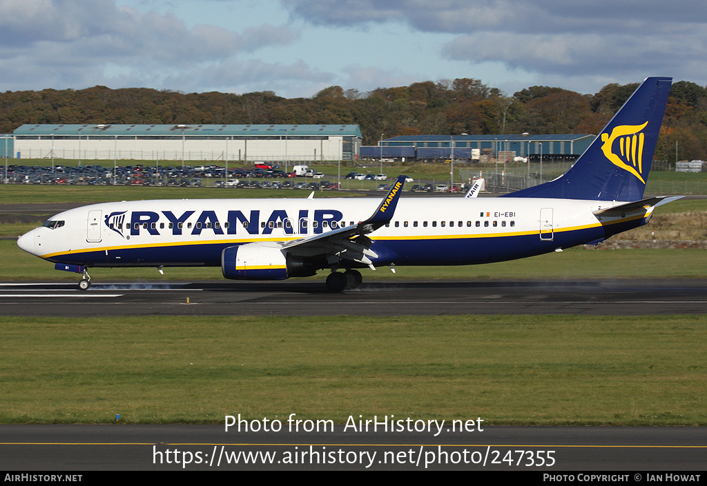 Aircraft Photo of EI-EBI | Boeing 737-8AS | Ryanair | AirHistory.net #247355