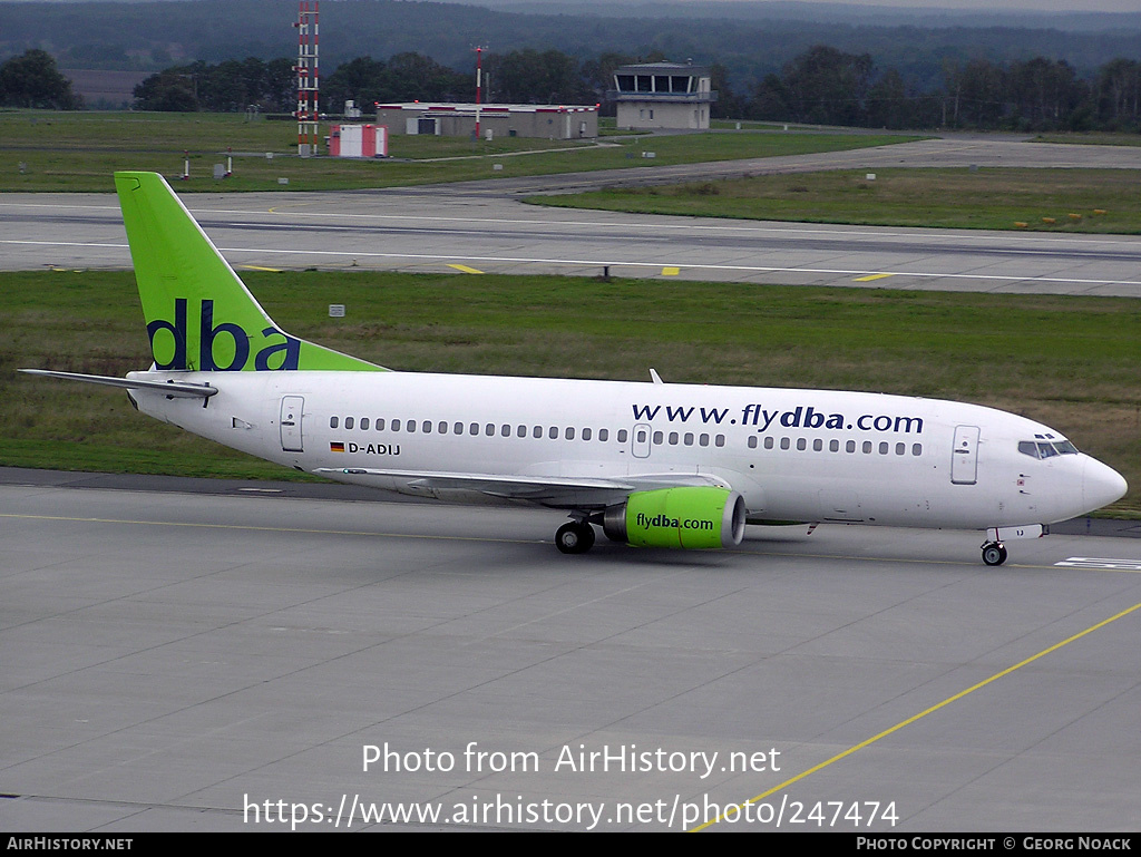 Aircraft Photo of D-ADIJ | Boeing 737-3M8 | DBA - Deutsche BA | AirHistory.net #247474