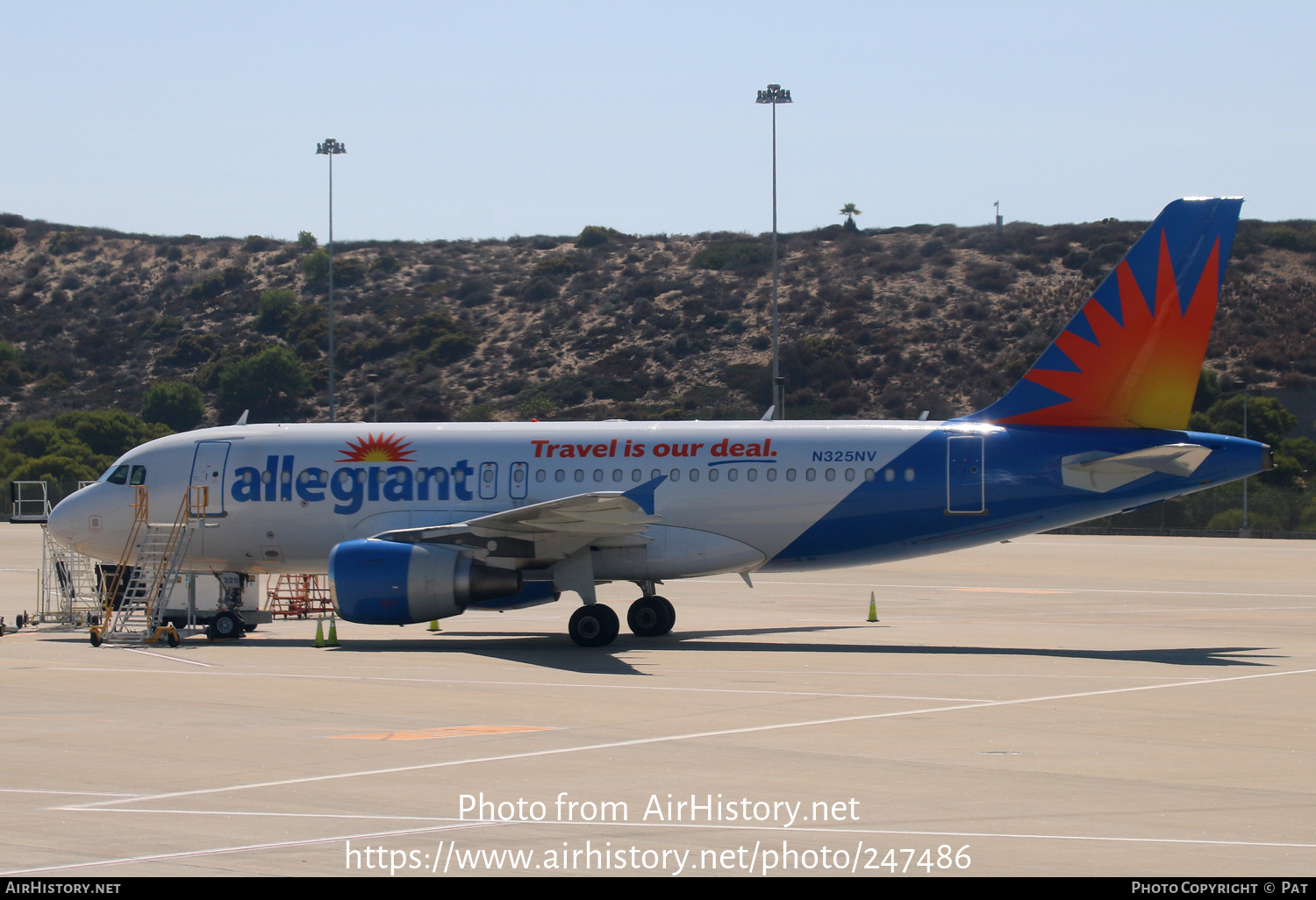 Aircraft Photo of N325NV | Airbus A319-112 | Allegiant Air | AirHistory.net #247486