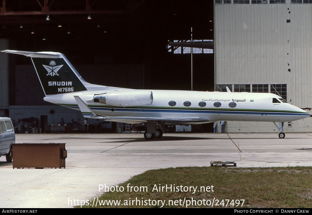 Aircraft Photo of N17585 | Gulfstream American G-1159A Gulfstream III | Saudia - Saudi Arabian Airlines Special Flight Services | AirHistory.net #247497