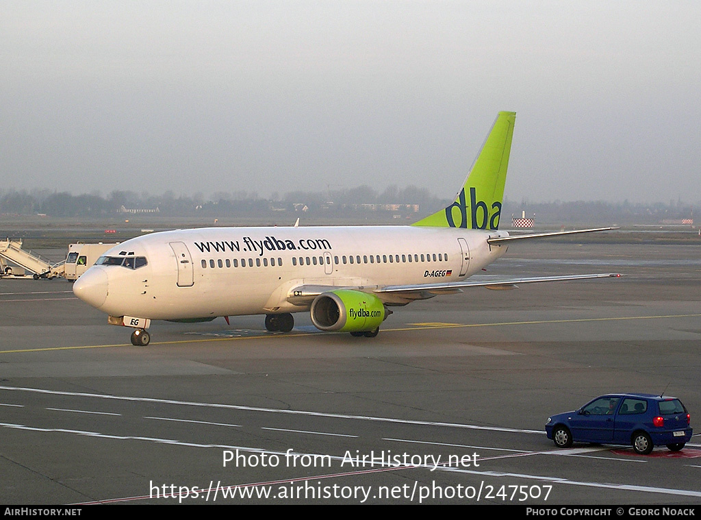 Aircraft Photo of D-AGEG | Boeing 737-35B | DBA - Deutsche BA | AirHistory.net #247507