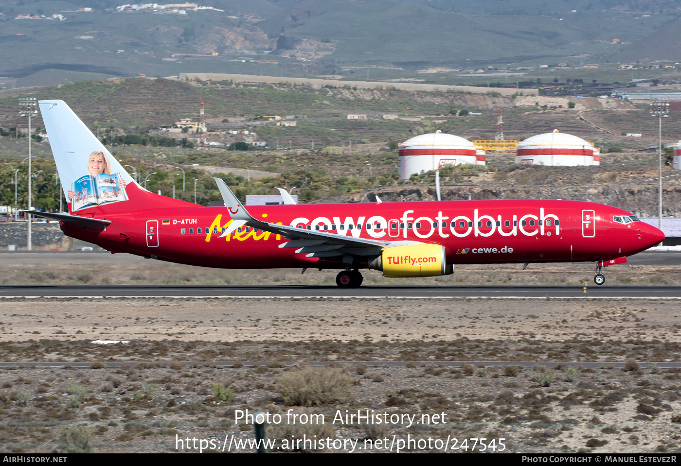 Aircraft Photo of D-ATUH | Boeing 737-8K5 | TUIfly | AirHistory.net #247545