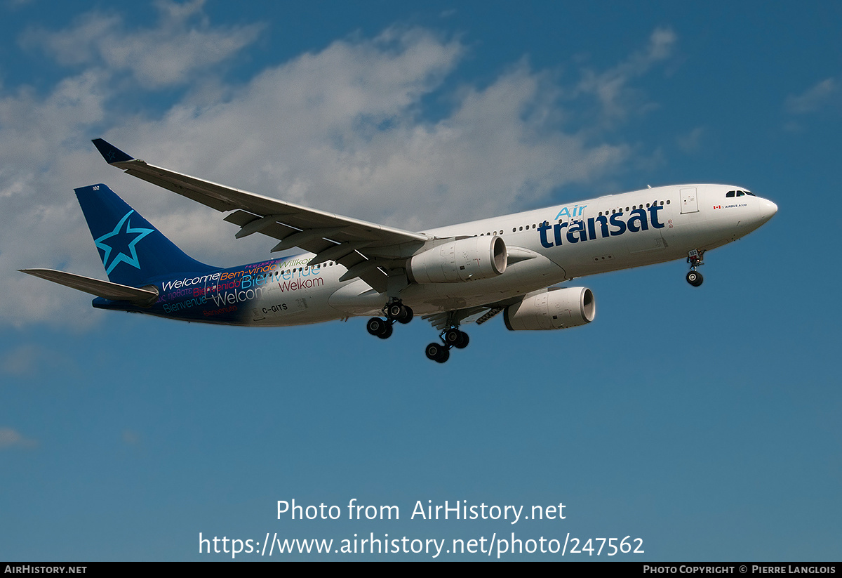 Aircraft Photo of C-GITS | Airbus A330-243 | Air Transat | AirHistory.net #247562