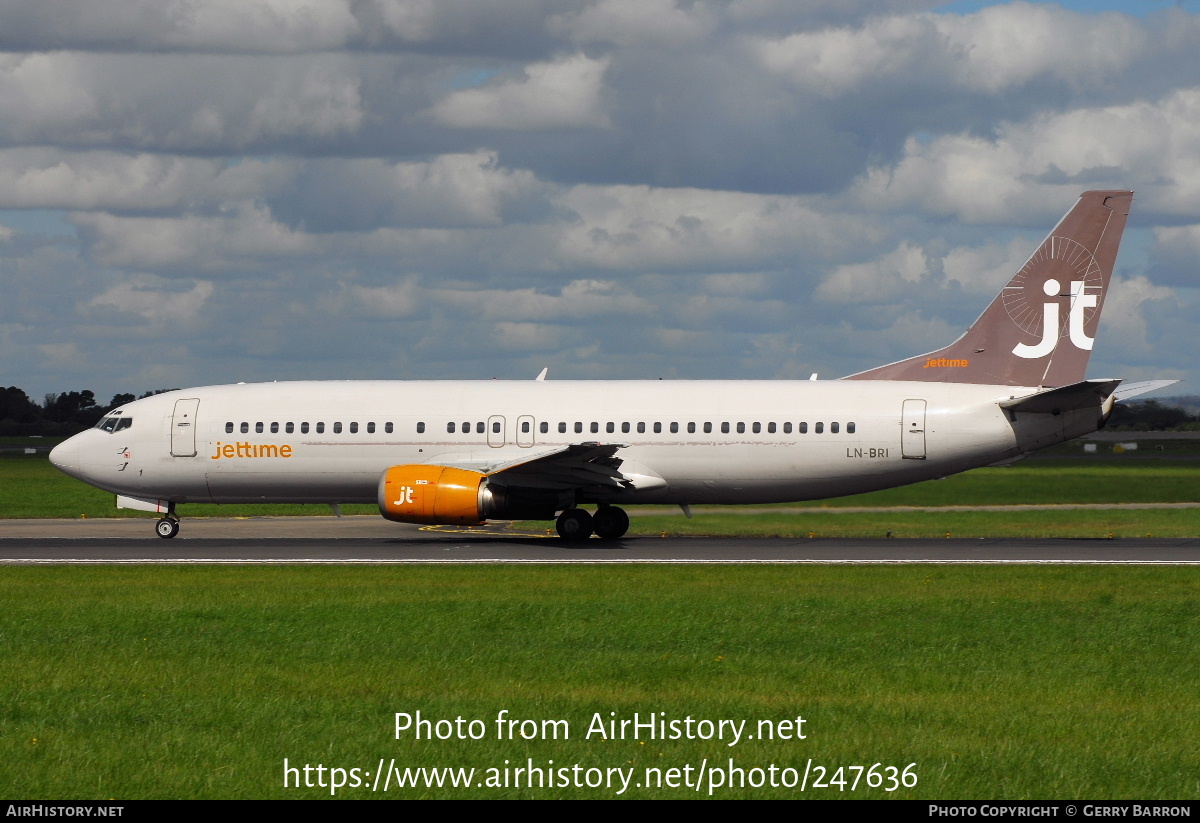 Aircraft Photo of LN-BRI | Boeing 737-405 | Jettime | AirHistory.net #247636