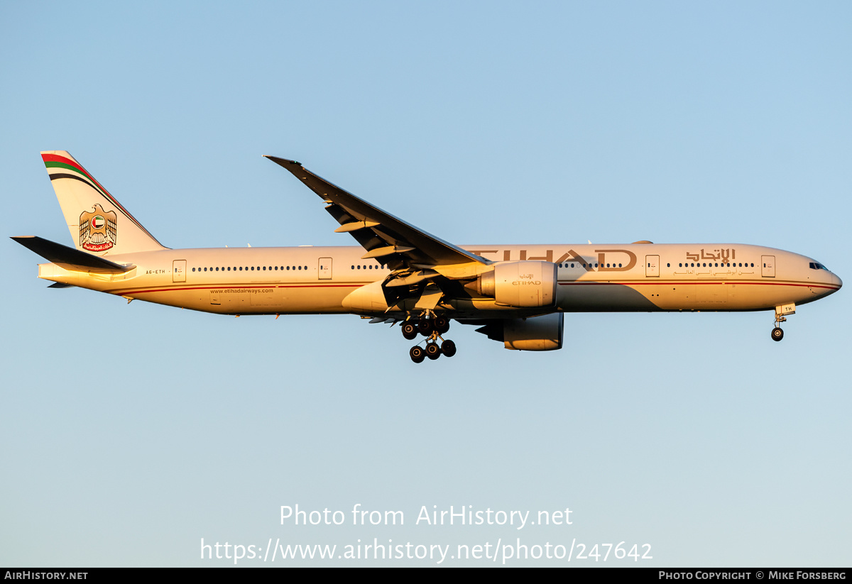 Aircraft Photo of A6-ETH | Boeing 777-3FX/ER | Etihad Airways | AirHistory.net #247642