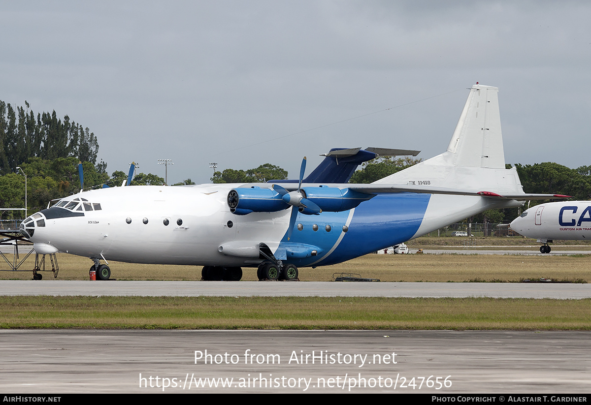 Aircraft Photo of UK-11418 | Antonov An-12B | SRX Transcontinental | AirHistory.net #247656