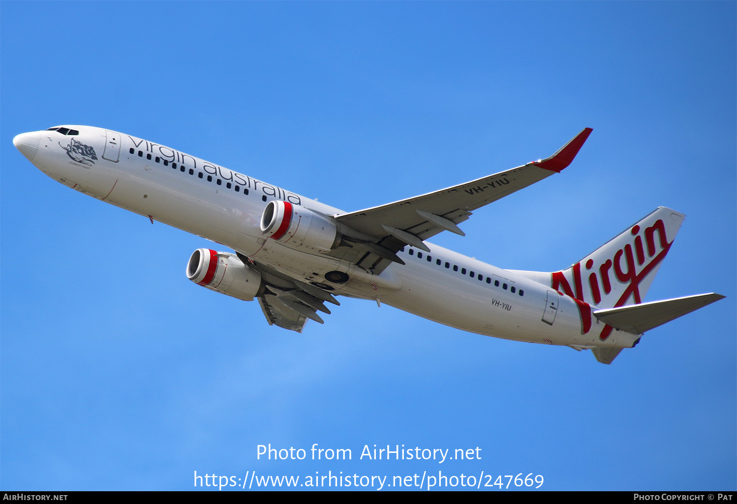 Aircraft Photo of VH-YIU | Boeing 737-8FE | Virgin Australia Airlines | AirHistory.net #247669