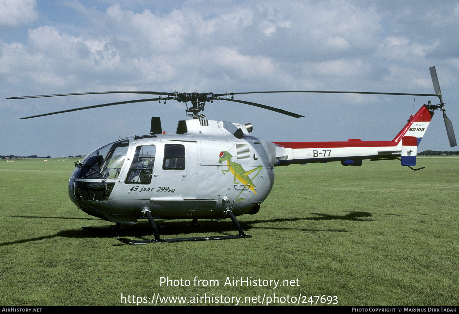 Aircraft Photo of B-77 | MBB BO-105CB-4 | Netherlands - Air Force | AirHistory.net #247693