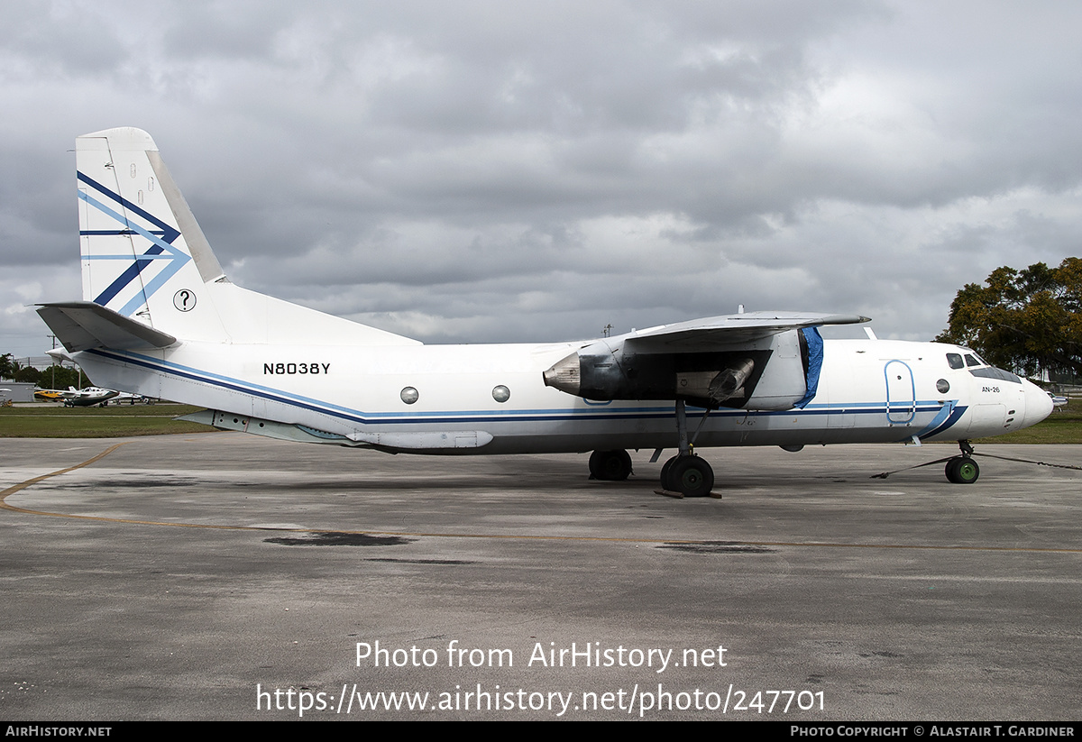 Aircraft Photo of N8038Y | Antonov An-26 | Avialeasing | AirHistory.net #247701