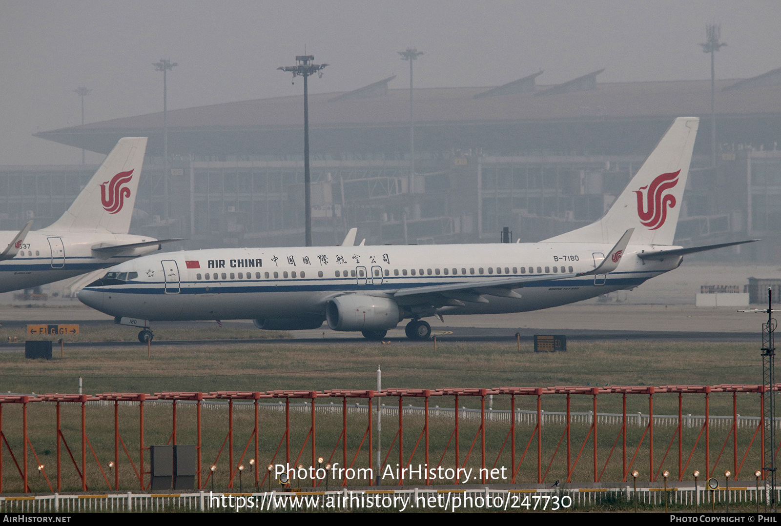 Aircraft Photo of B-7180 | Boeing 737-89L | Air China | AirHistory.net #247730