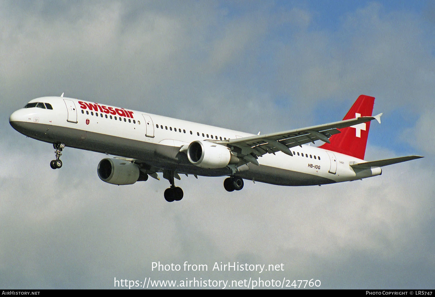 Aircraft Photo of HB-IOG | Airbus A321-111 | Swissair | AirHistory.net #247760